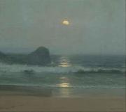 Lionel Walden Moonlight Over the Coast oil on canvas